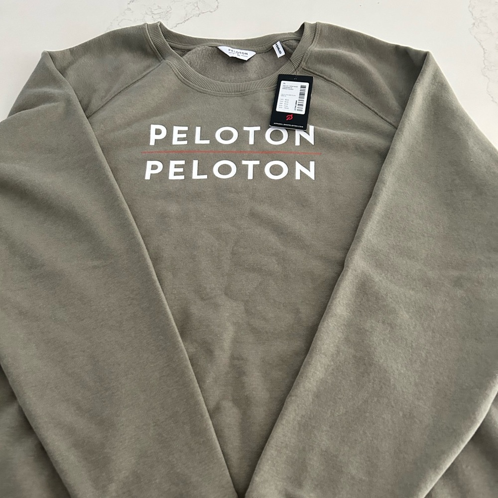 Peloton "Heritage" Pullover Crewneck Sweatshirt, NWT - Men’s XL - Green